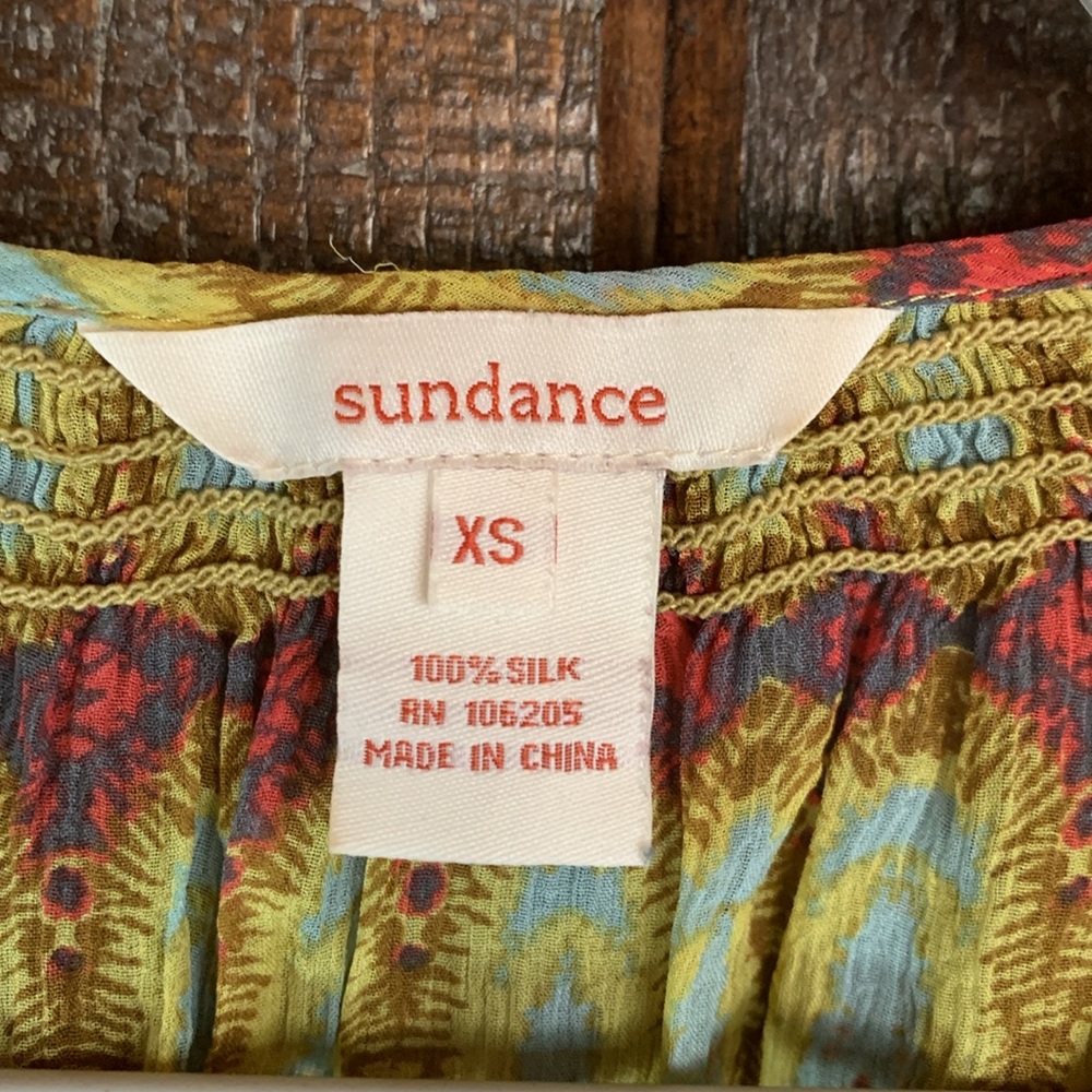 Sundance silk button down blouse XS - Picture 5 of 8